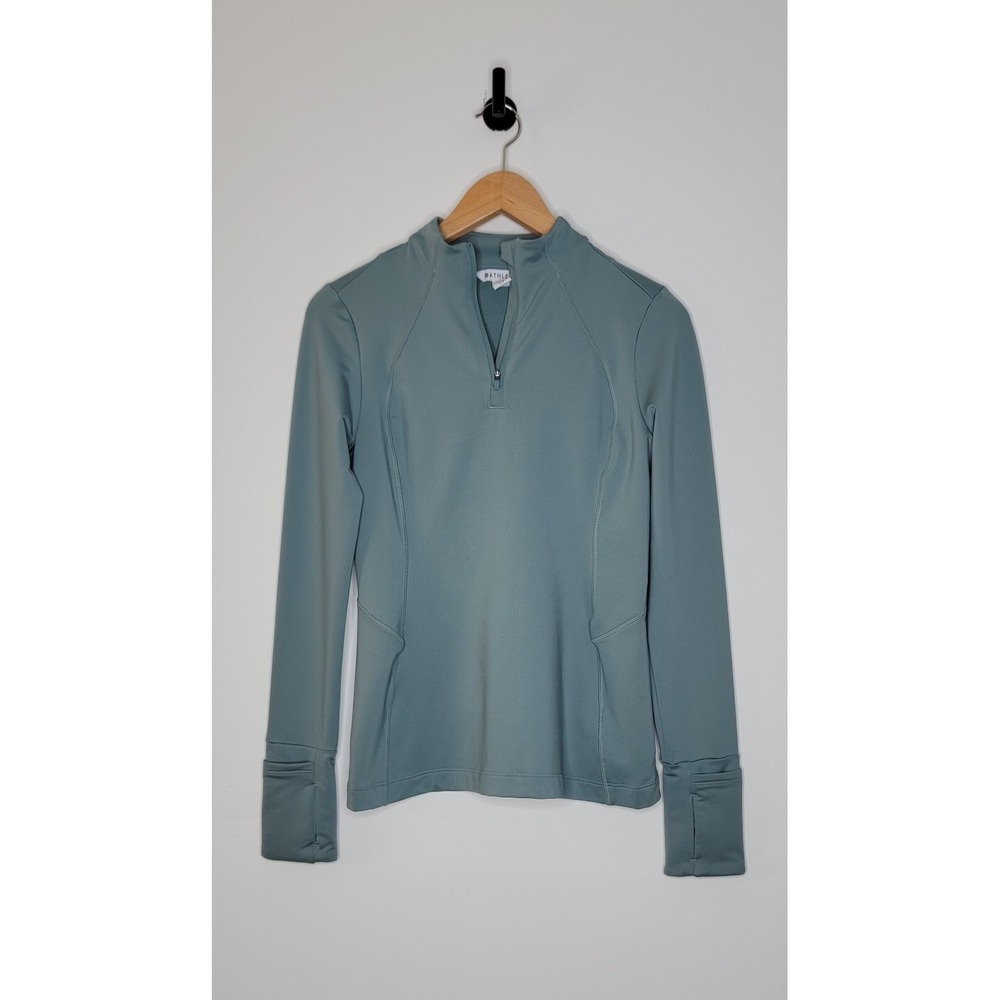 Athleta Whistler Half Zip‎ Pullover Women's Size XXS Green